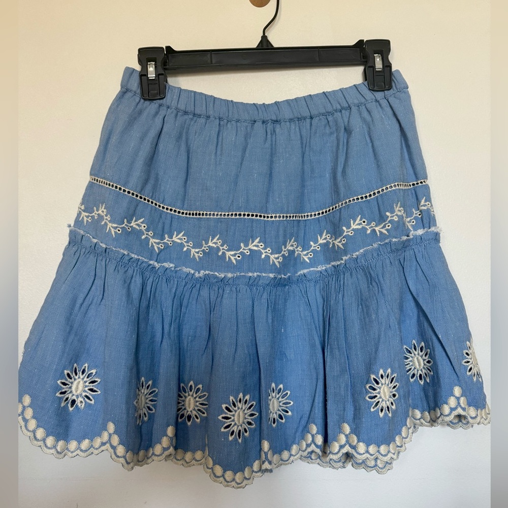 LoveShackFancy Cava mini skirt size small